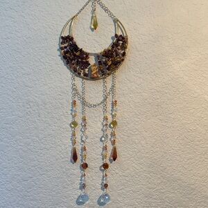 Mookaite moon Suncatcher Handmade